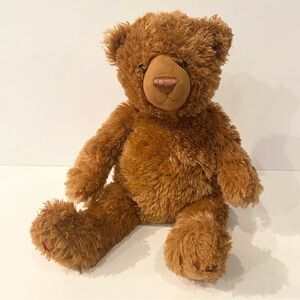 Gund Matisse Bear Brown Plush Stuffed Animal Toy 15” Stitch Nose Hard Eyes